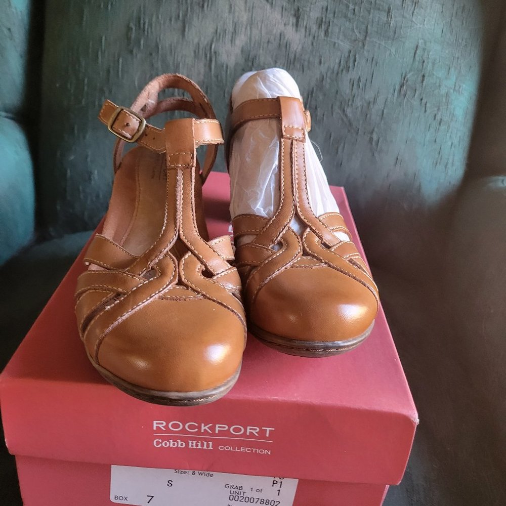 Rockport Cobbhill Collection Aubrey 8W Tan